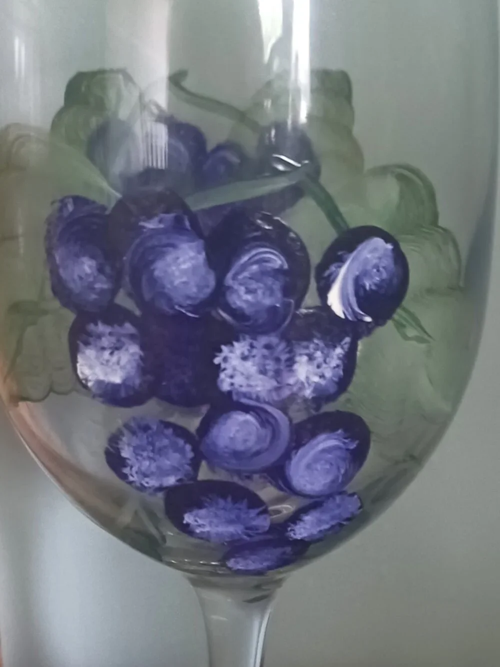 Pair of Hand-Painted Wine Glasses (or all 4)